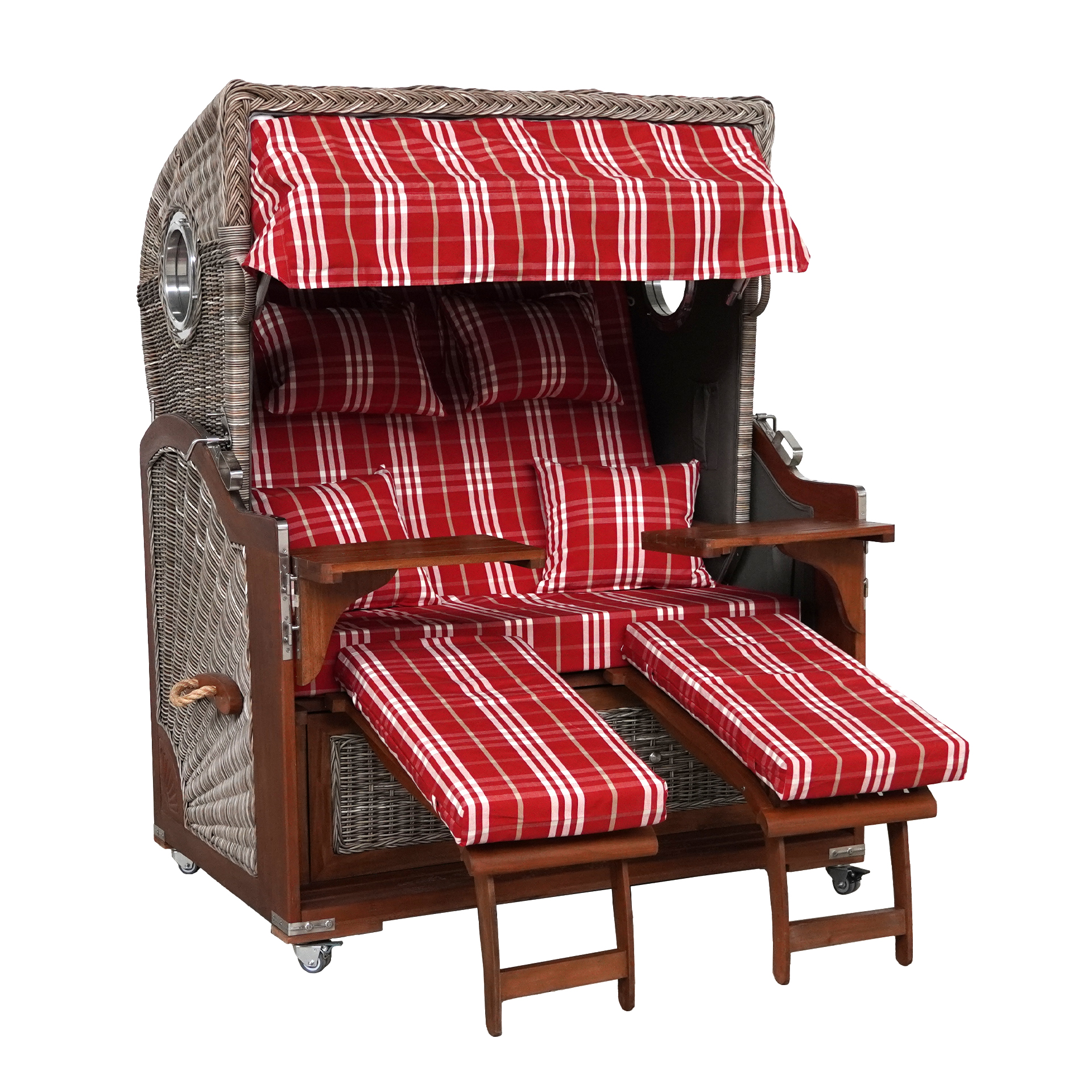 Webavita Strandkorb Bali Mahagoni Rot Webavita Strandkorb Bali Mahagoni Rot