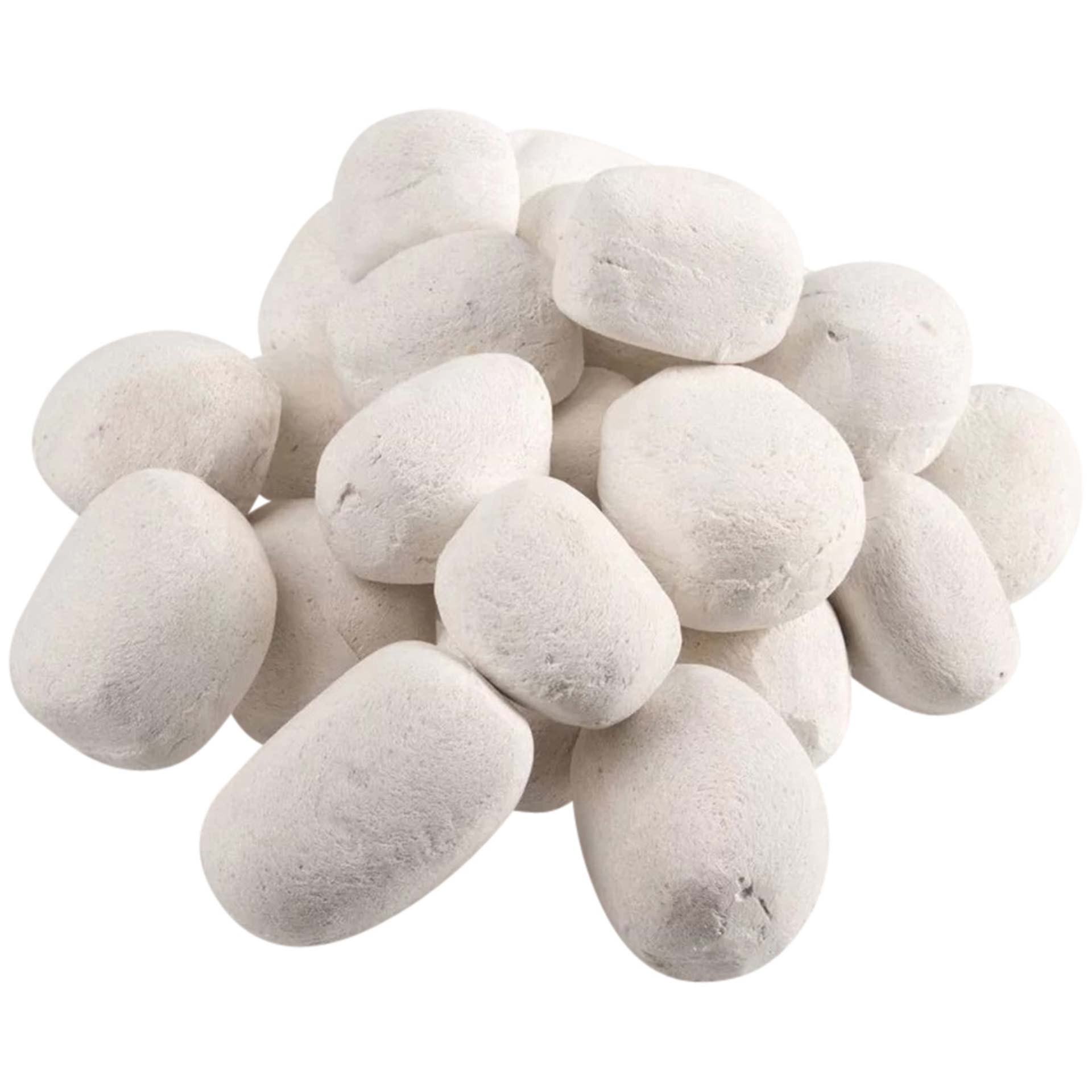 LILIMO Keramiksteine weiß 24-teilig Dekosteine Steinimitat für Ethanol-Kamin LILIMO Keramiksteine weiß 24-teilig Dekosteine Steinimitat für Ethanol-Kamin