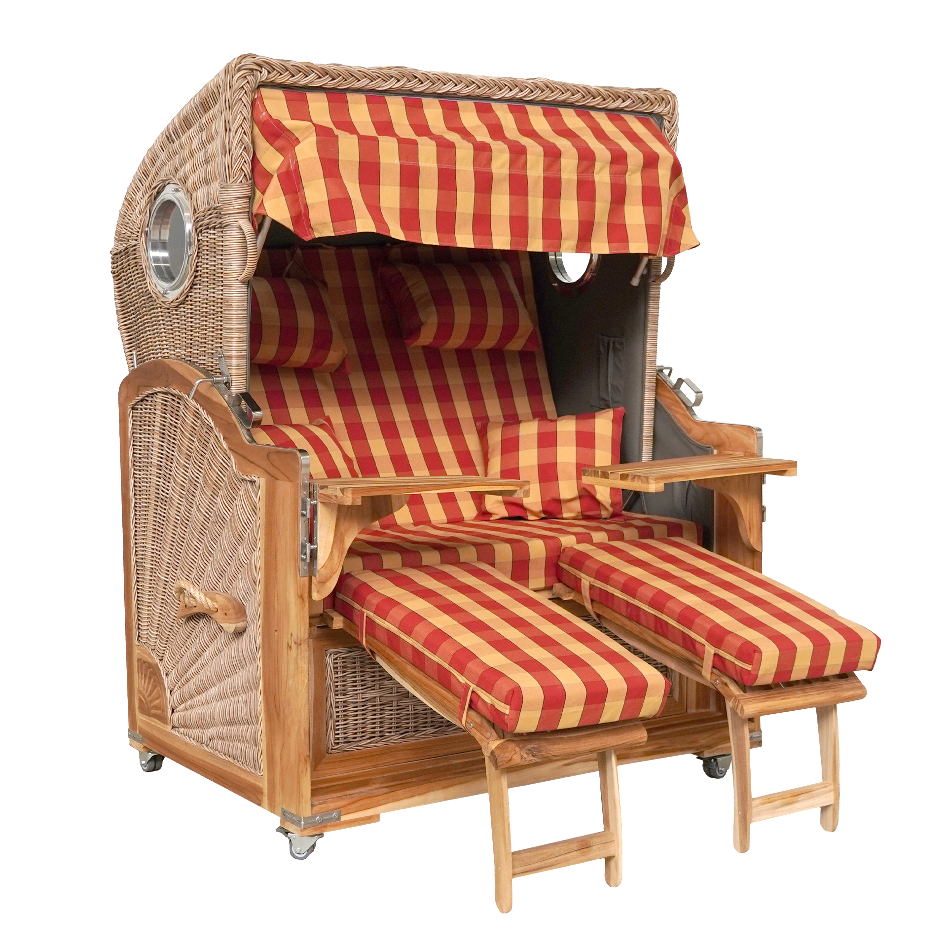 Webavita Strandkorb Bali Teak Rot Webavita Strandkorb Bali Teak Rot