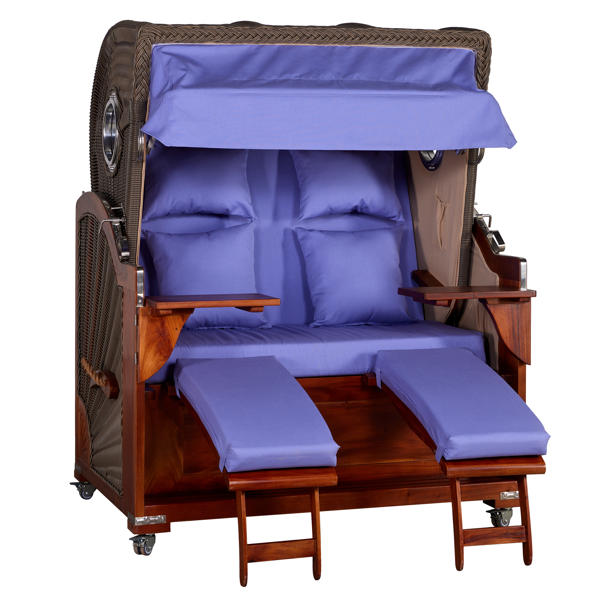 Webavita Strandkorb Romy Mahagoni Lavendel Webavita Strandkorb Romy Mahagoni Lavendel