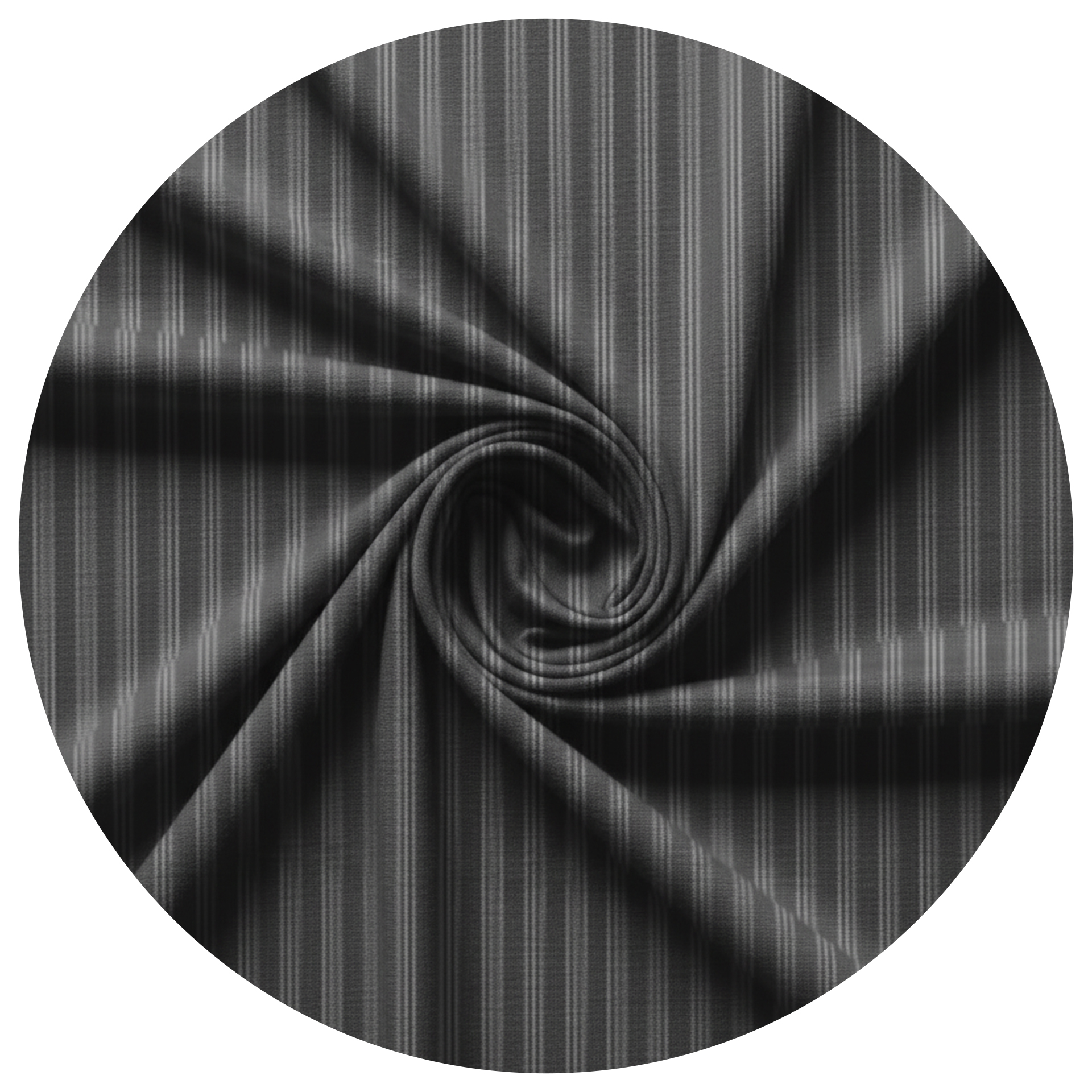 Webavita Strandkorbbezug 2,5 Sitzer Grau Nadelstreifen Romy