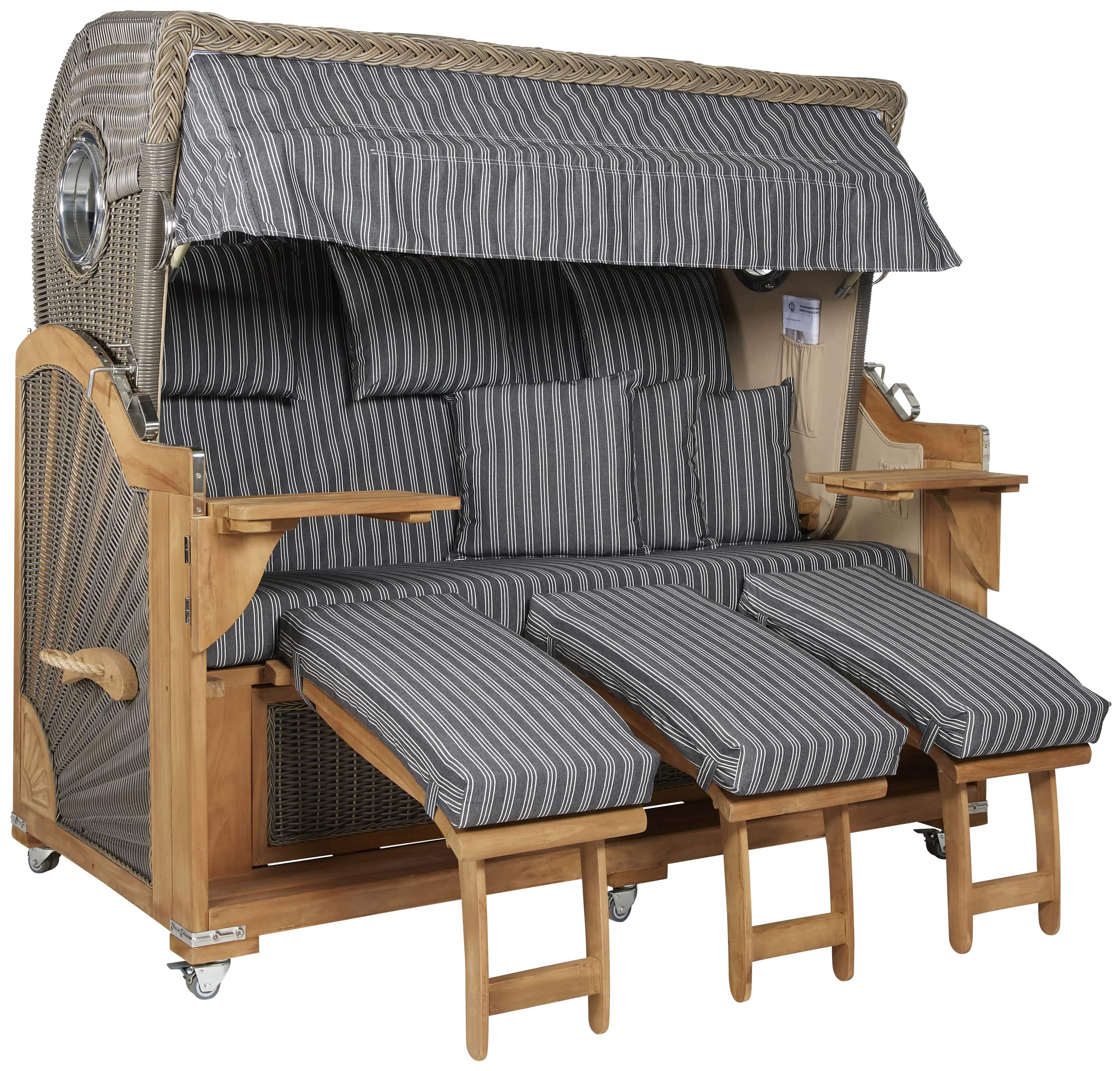 Webavita Premium Pazifik XXL Teak Grau Webavita Premium Pazifik XXL Teak Grau