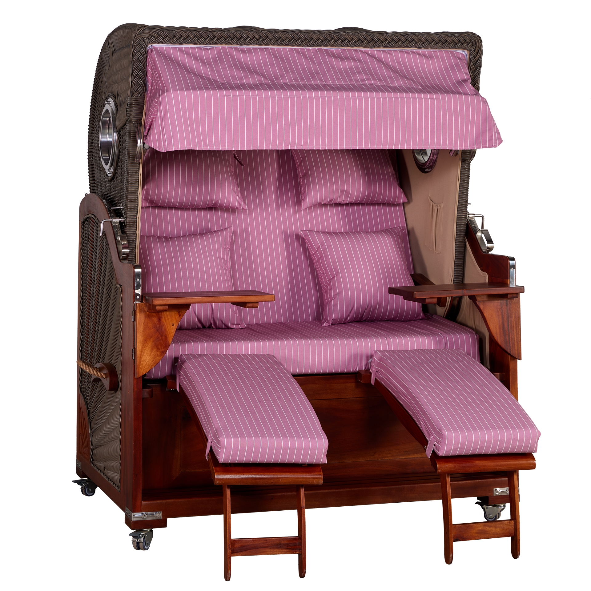 Webavita Strandkorb Romy Mahagoni Hellrosa Webavita Strandkorb Romy Mahagoni Hellrosa