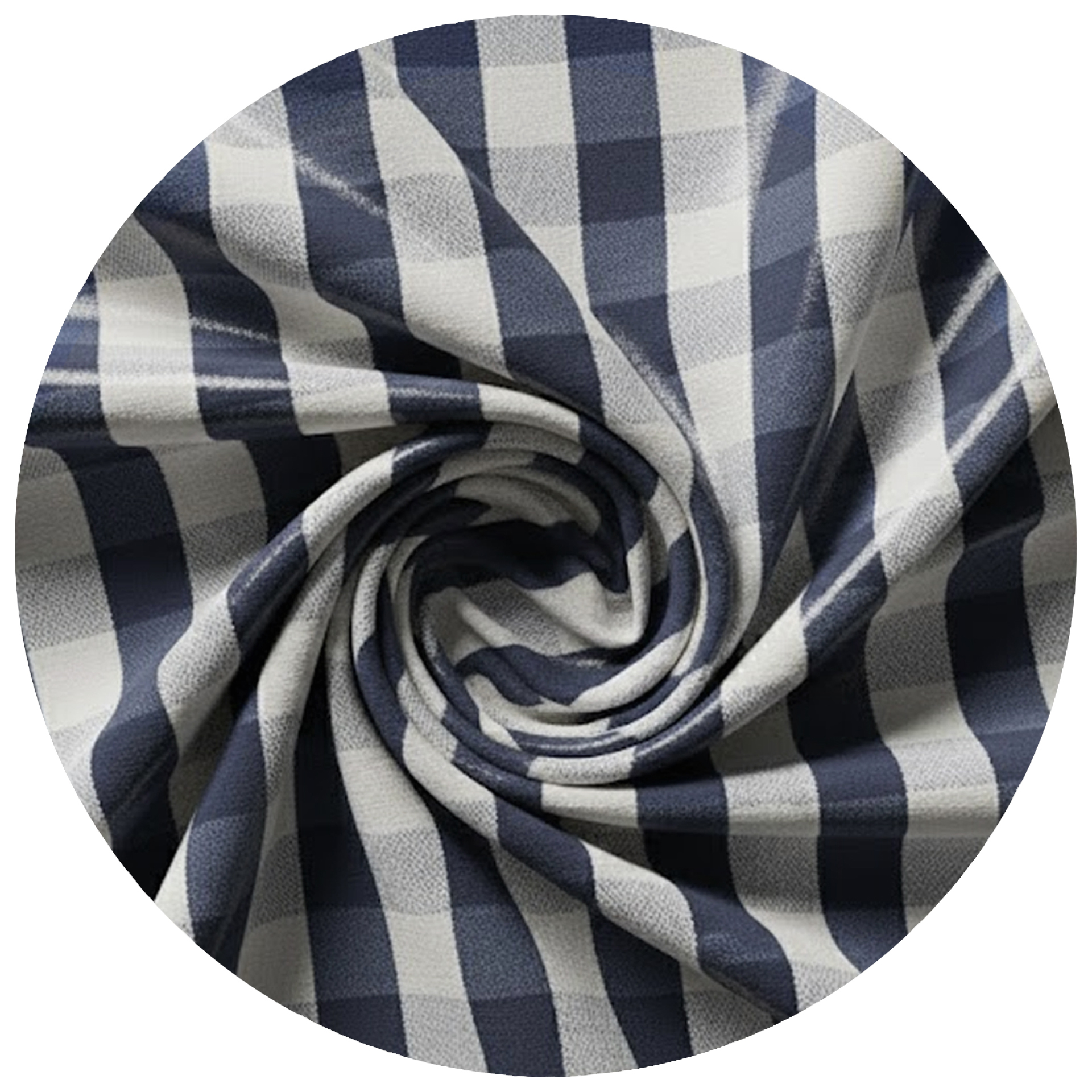 Webavita Strandkorbbezug blau weiß kariert  2 Sitzer