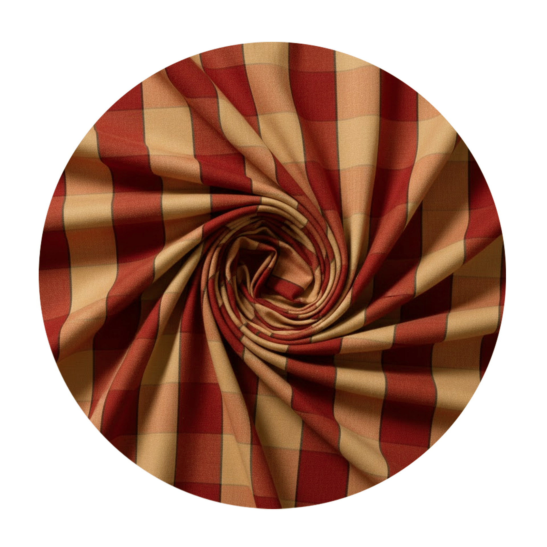 Webavita Strandkorbbezug Rot Karo Bali für 2,5-Sitzer – 8-teiliges Bezug-Set