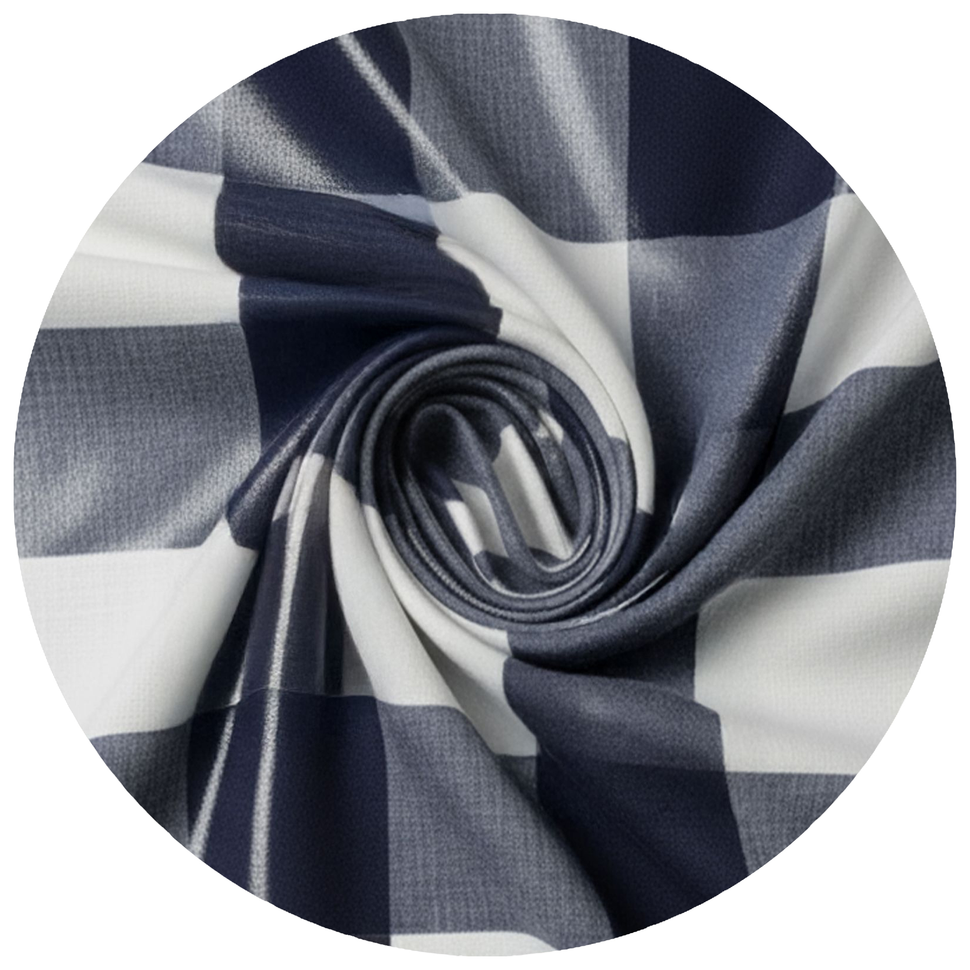 Webavita Strandkorbbezug Karo blau weiß 2-Sitzer