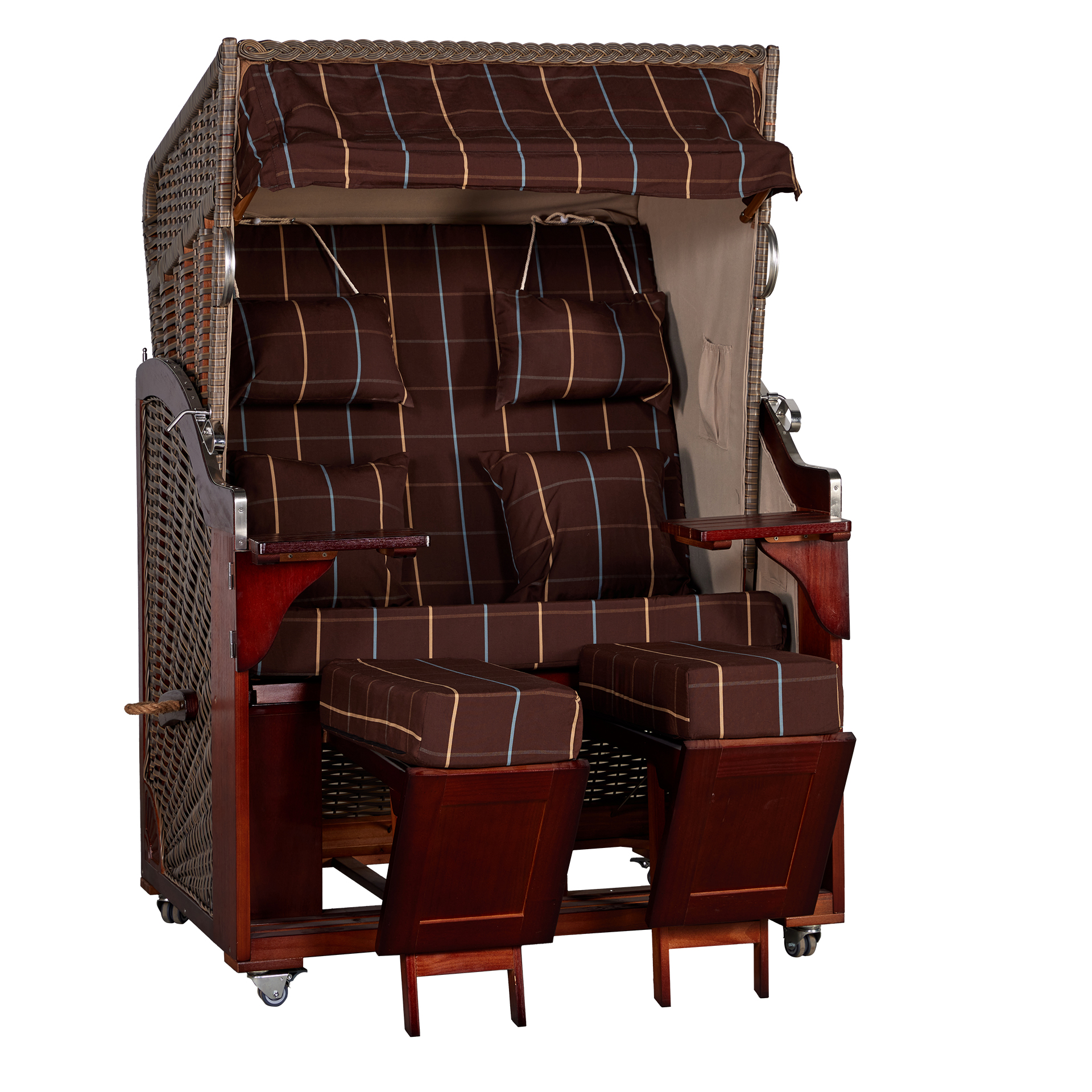 Webavita Strandkorb Karibik Pinie Burgund