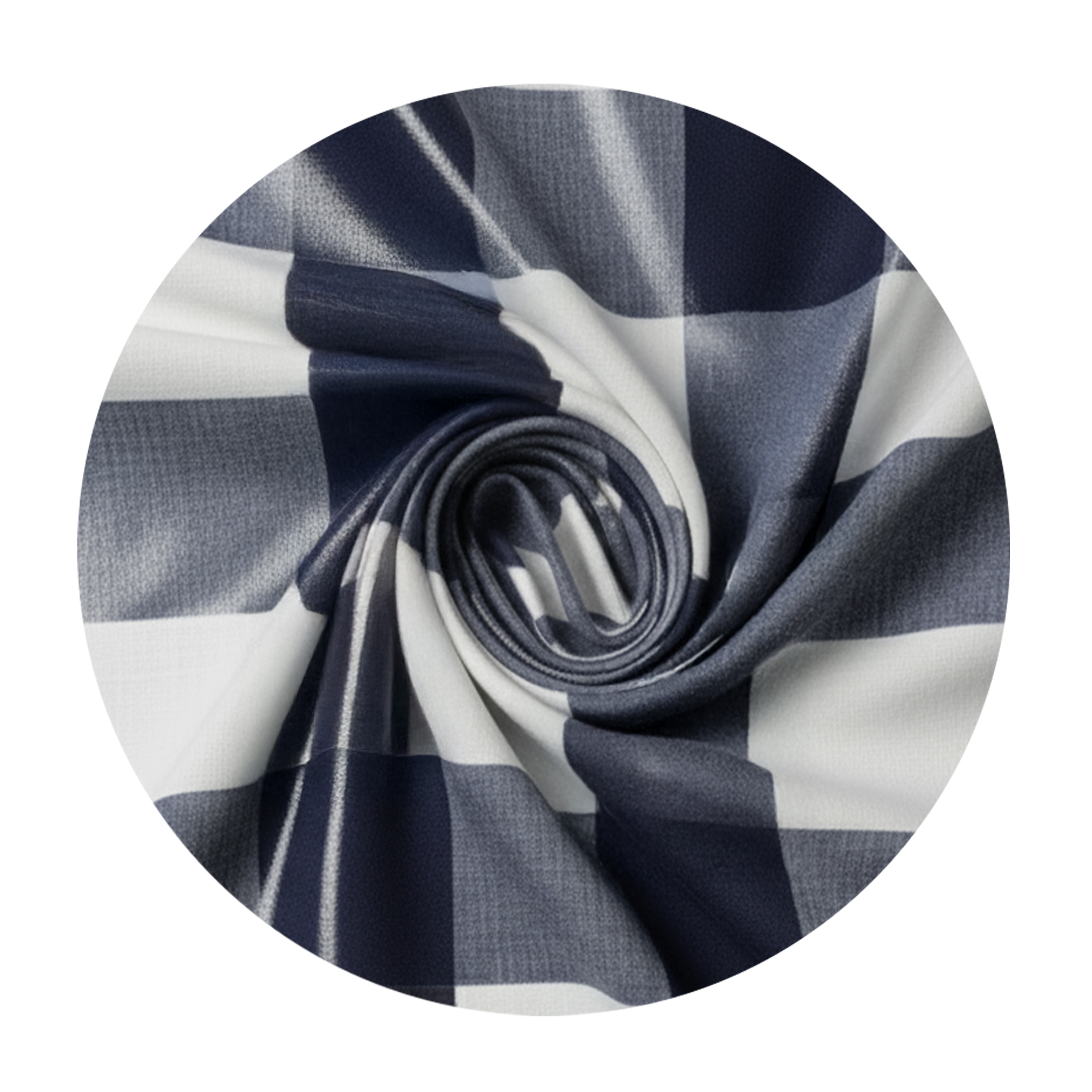 Webavita Strandkorbbezug 2-Sitzer Blau Weiß kariert